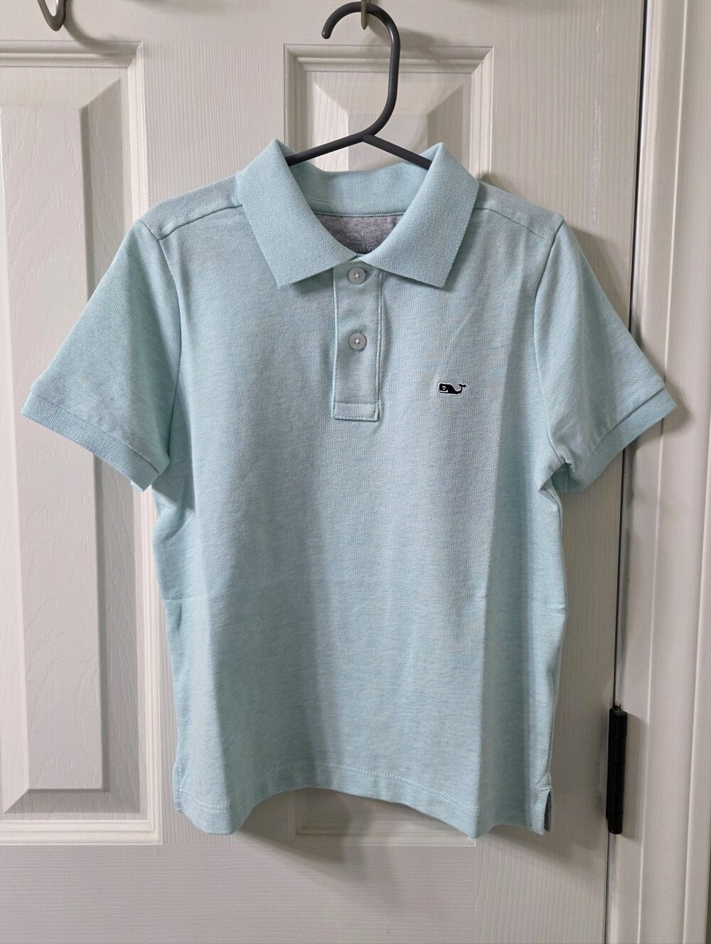 NWT Vineyard Vines Boys Edgartown Polo Aqua Haze Color, Size 6